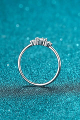 Dream Date Night Moissanite 925 Sterling Silver Ring Moissanite - Tophatter Daily Deals