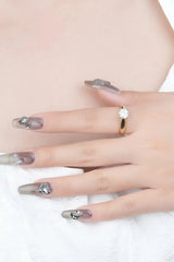 Classic 925 Sterling Silver Moissanite Ring Moissanite - Tophatter Daily Deals