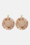 Flower Shape Dangle Earrings Sand One Size Earrings - Tophatter Daily Deals