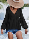 Puff Sleeve Babydoll Blouse Blouses - Tophatter Daily Deals