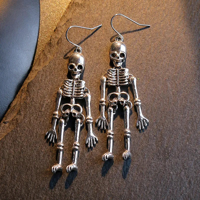 Skeleton Alloy Earrings Earrings - Tophatter Daily Deals