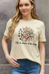 Simply Love Simply Love Full Size LIFE IS BETTER WITH DOGS Graphic Cotton Tee Women's T-Shirts - Tophatter Daily Deals