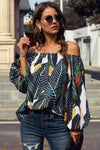 Off-Shoulder Balloon Sleeve Top Blouses - Tophatter Daily Deals