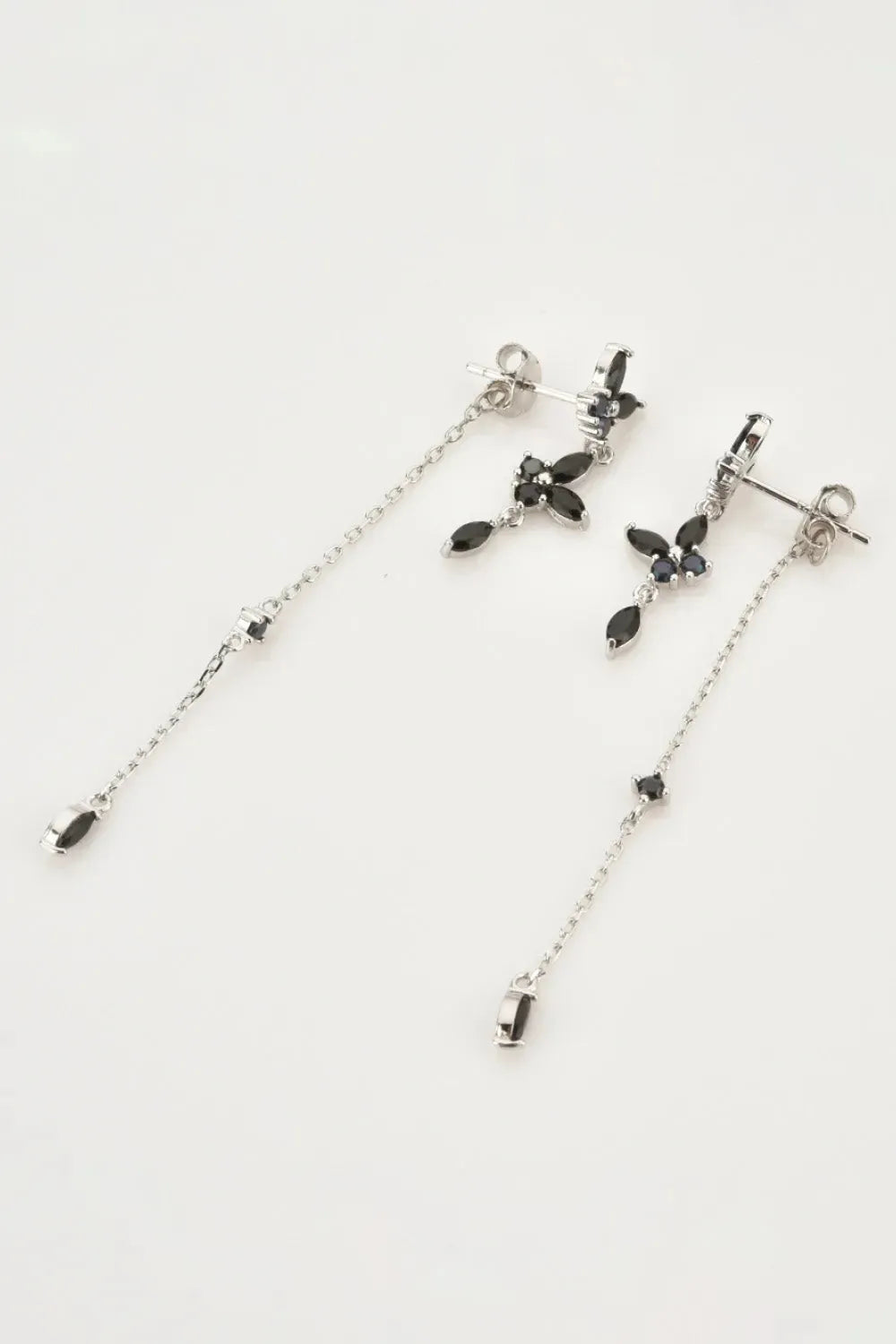 Inlaid Zircon 925 Sterling Silver Earrings Earrings - Tophatter Daily Deals