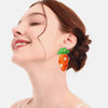 Stainless Steel Beaded Carrot Earrings Earrings - Tophatter Daily Deals