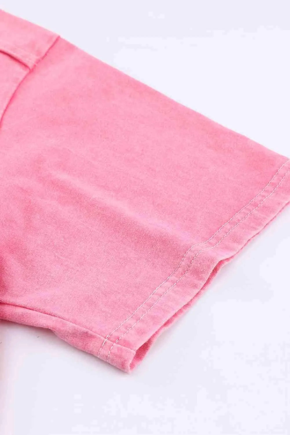 Round Neck Dropped Shoulder Top with Pocket Women's T-Shirts - Tophatter Daily Deals