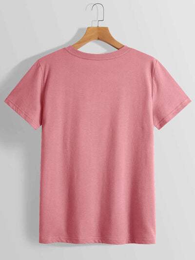 Lucky Clover Sequin Round Neck T-Shirt Women's T-Shirts - Tophatter Daily Deals