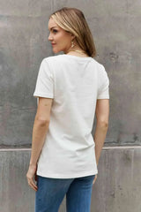 Simply Love MAMA Butterfly Graphic Cotton T-Shirt Women's T-Shirts - Tophatter Daily Deals