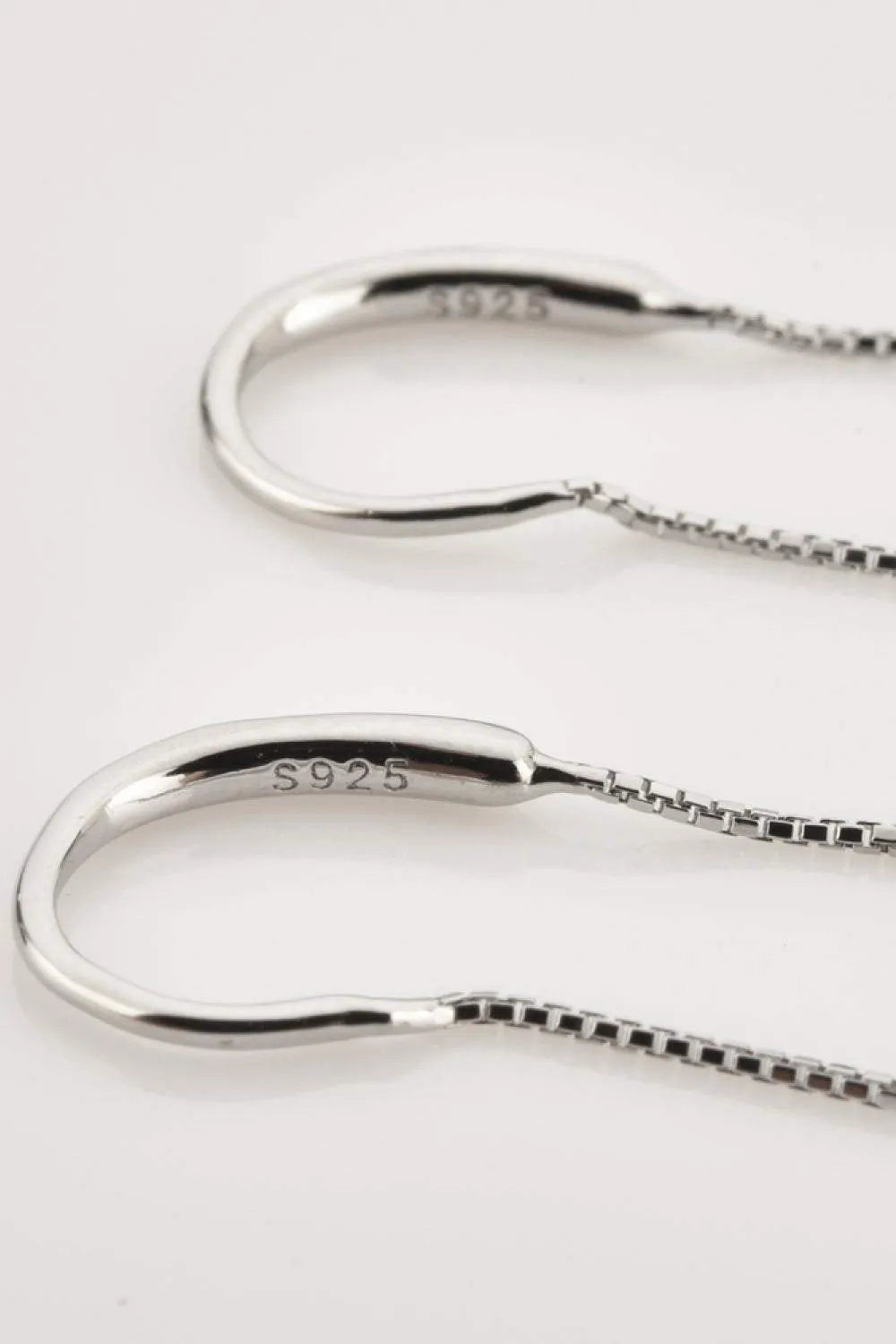 925 Sterling Silver Cross Threader Earrings Earrings - Tophatter Daily Deals