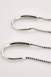 925 Sterling Silver Cross Threader Earrings Earrings - Tophatter Daily Deals