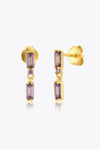 Zircon 925 Sterling Silver Drop Earrings Earrings - Tophatter Daily Deals