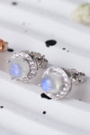 High Quality Natural Moonstone 925 Sterling Silver Stud Earrings Moonstone - Tophatter Daily Deals