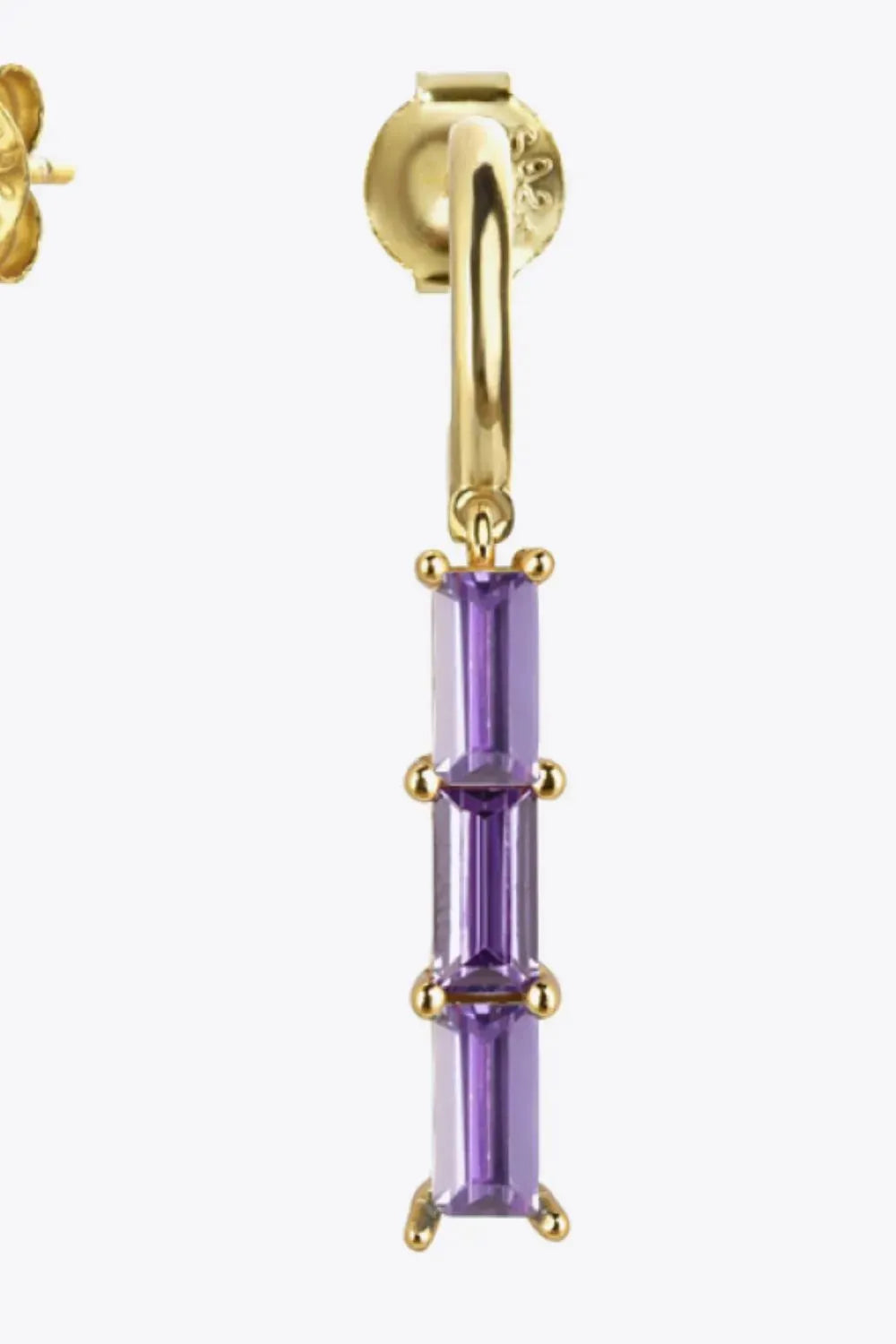 Inlaid Zircon 925 Sterling Silver Earrings Earrings - Tophatter Daily Deals