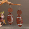 Rhinestone Dangle Earrings Wine One Size Earrings - Tophatter Daily Deals