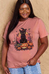 Simply Love Full Size Halloween Theme Graphic T-Shirt Women's T-Shirts - Tophatter Daily Deals