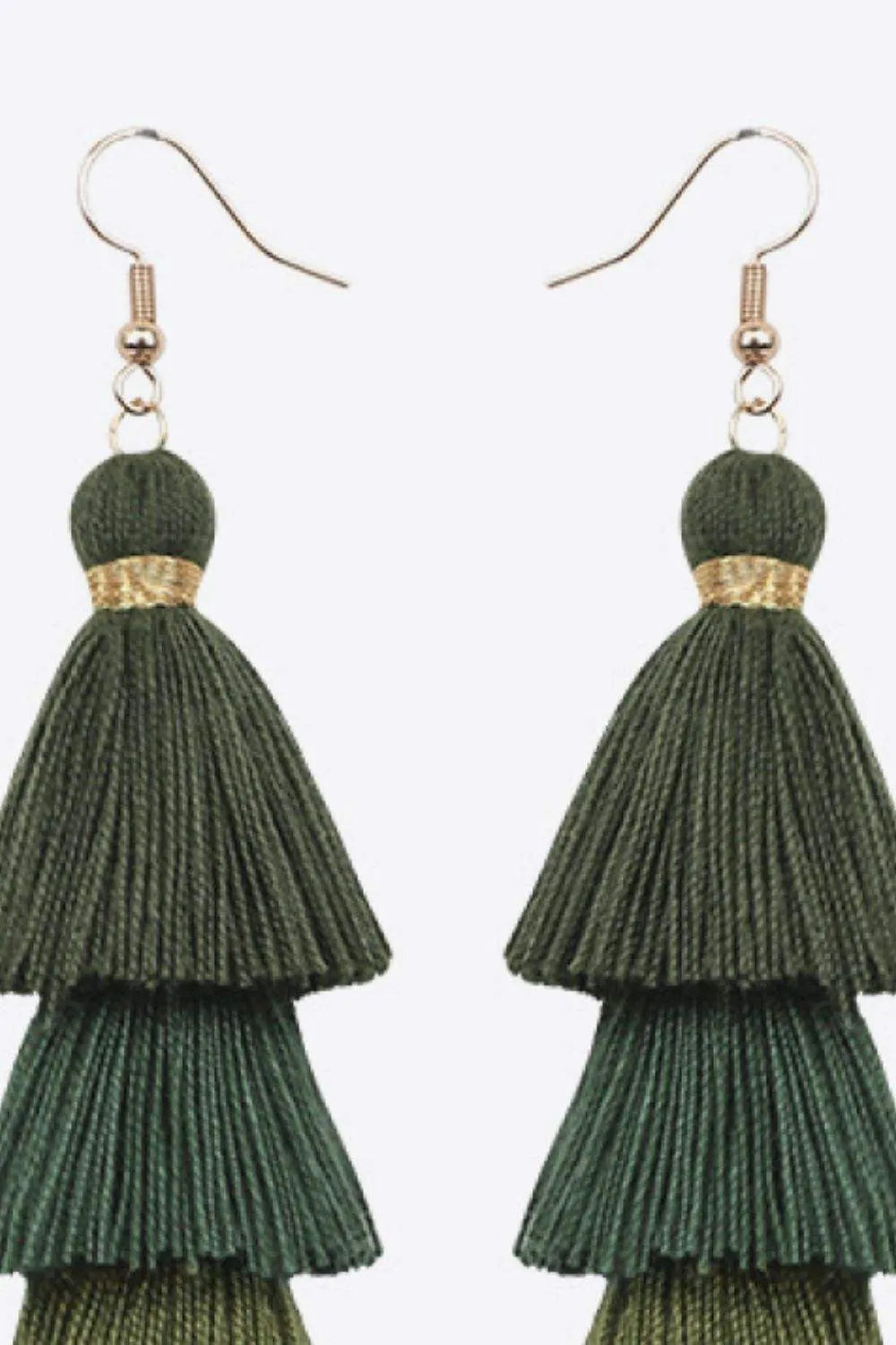 Layered Tassel Earrings Earrings - Tophatter Daily Deals