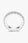 2.3 Carat Moissanite 925 Sterling Silver Eternity Ring Moissanite - Tophatter Daily Deals