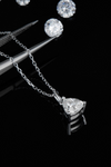 1 Carat Moissanite Pendant 925 Sterling Silver Necklace Moissanite - Tophatter Daily Deals