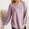 Boat Neck Dropped Shoulder Top Dusty Pink Women's T-Shirts - Tophatter Daily Deals