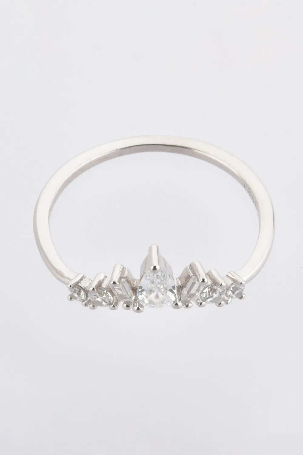 Zircon 925 Sterling Silver Ring Rings - Tophatter Daily Deals