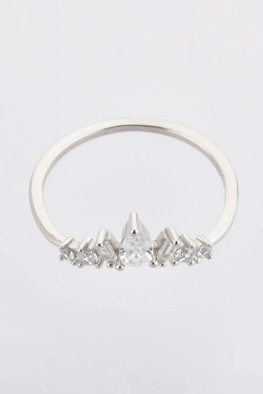 Zircon 925 Sterling Silver Ring Rings - Tophatter Daily Deals