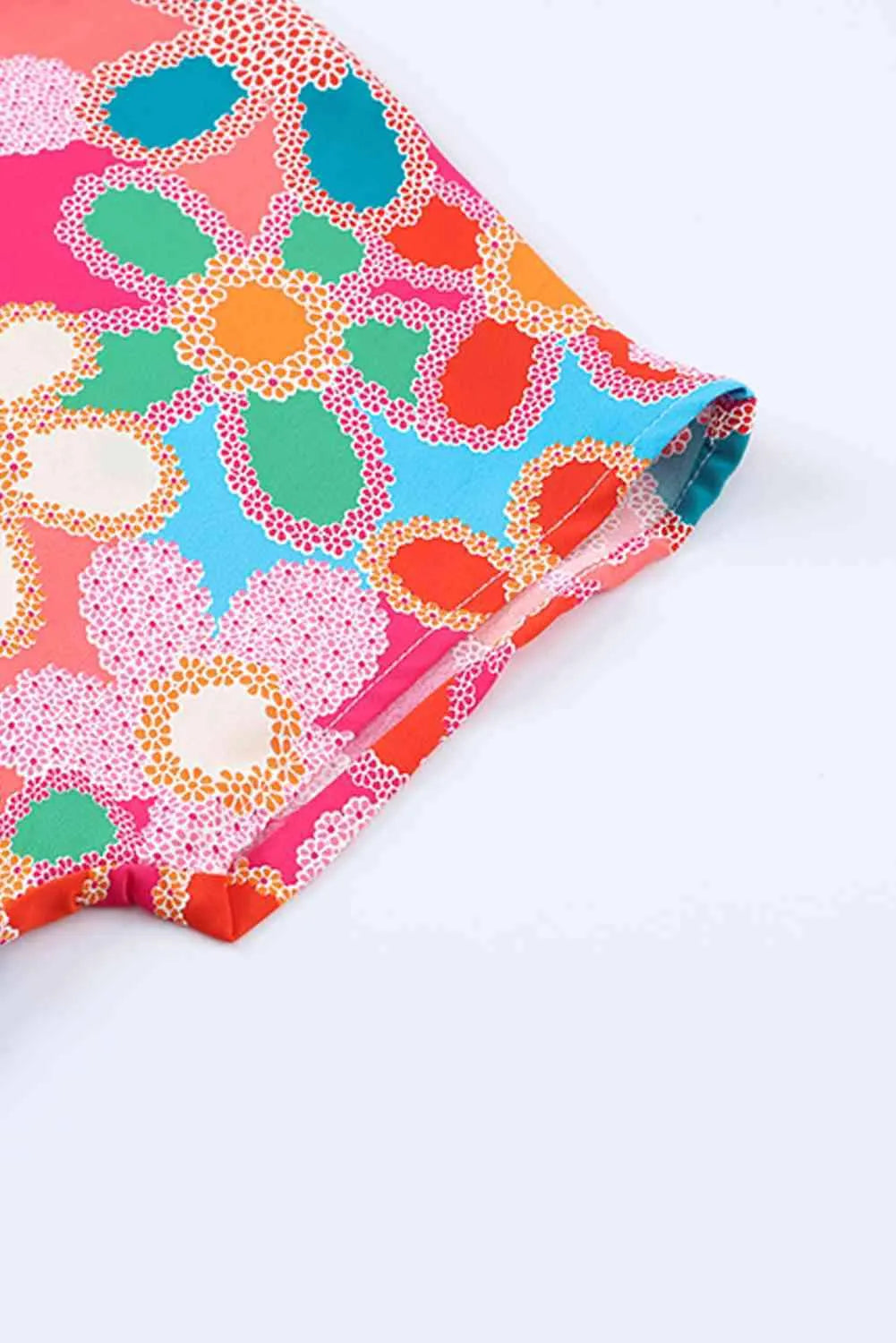 High-Low V-Neck Short Sleeve Blouse Blouses - Tophatter Daily Deals