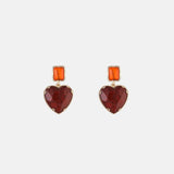 Heart & Geometric Alloy Earrings Style A One Size Earrings - Tophatter Daily Deals
