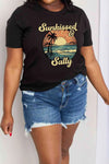 Simply Love Full Size SUNKISSED & SALTY Graphic Cotton T-Shirt Women's T-Shirts - Tophatter Daily Deals