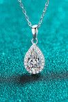 Moissanite Teardrop Pendant Necklace Moissanite - Tophatter Daily Deals