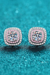 Geometric Moissanite Stud Earrings Moissanite - Tophatter Daily Deals