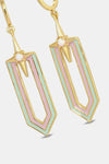 Copper C-Hoop Drop Earrings Earrings - Tophatter Daily Deals