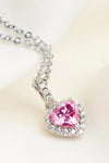 1 Carat Moissanite Heart Pendant Necklace Heart One Size Moissanite - Tophatter Daily Deals