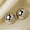 Stainless Steel Ball Earrings Earrings - Tophatter Daily Deals