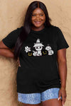 Simply Love Full Size Cat & Pumpkin Graphic Cotton T-Shirt Women's T-Shirts - Tophatter Daily Deals