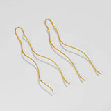 925 Sterling Silver Threader Earrings Earrings - Tophatter Daily Deals