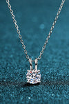 925 Sterling Silver Moissanite Necklace Moissanite - Tophatter Daily Deals