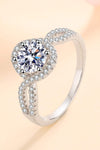 Feel The Joy 925 Sterling Silver Moissanite Ring Moissanite - Tophatter Daily Deals