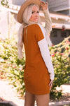 Color Block Round Neck Longline Top with Pockets Blouses - Tophatter Daily Deals