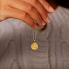 Sunflower Shape 18K Gold-Plated Pendant Necklace Necklaces - Tophatter Daily Deals