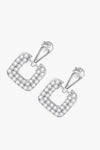 1.68 Carat Moissanite 925 Sterling Silver Drop Earrings Moissanite - Tophatter Daily Deals