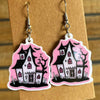 Halloween Theme Acrylic Dangle Earrings Style F One Size Earrings - Tophatter Daily Deals