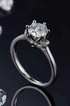 1 Carat Moissanite 925 Sterling Silver Ring Moissanite - Tophatter Daily Deals