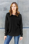 Double Take Full Size Round Neck Long Sleeve T-Shirt Women's T-Shirts - Tophatter Daily Deals