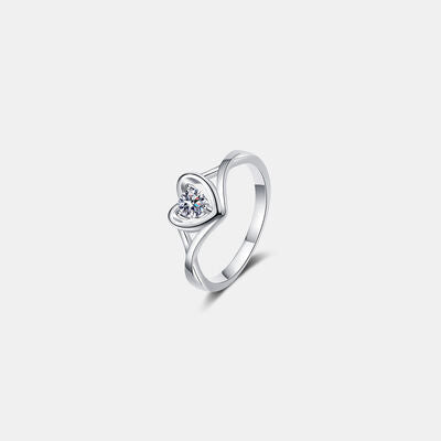 Moissanite Heart 925 Sterling Silver Ring - Shop Tophatter Deals, Electronics, Fashion, Jewelry, Health, Beauty, Home Decor, Free Shipping
