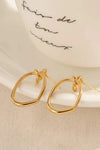 18K Gold-Plated Dangle Earrings Earrings - Tophatter Daily Deals