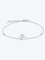 G To K Zircon 925 Sterling Silver Bracelet J-Silver One Size Bracelets - Tophatter Daily Deals