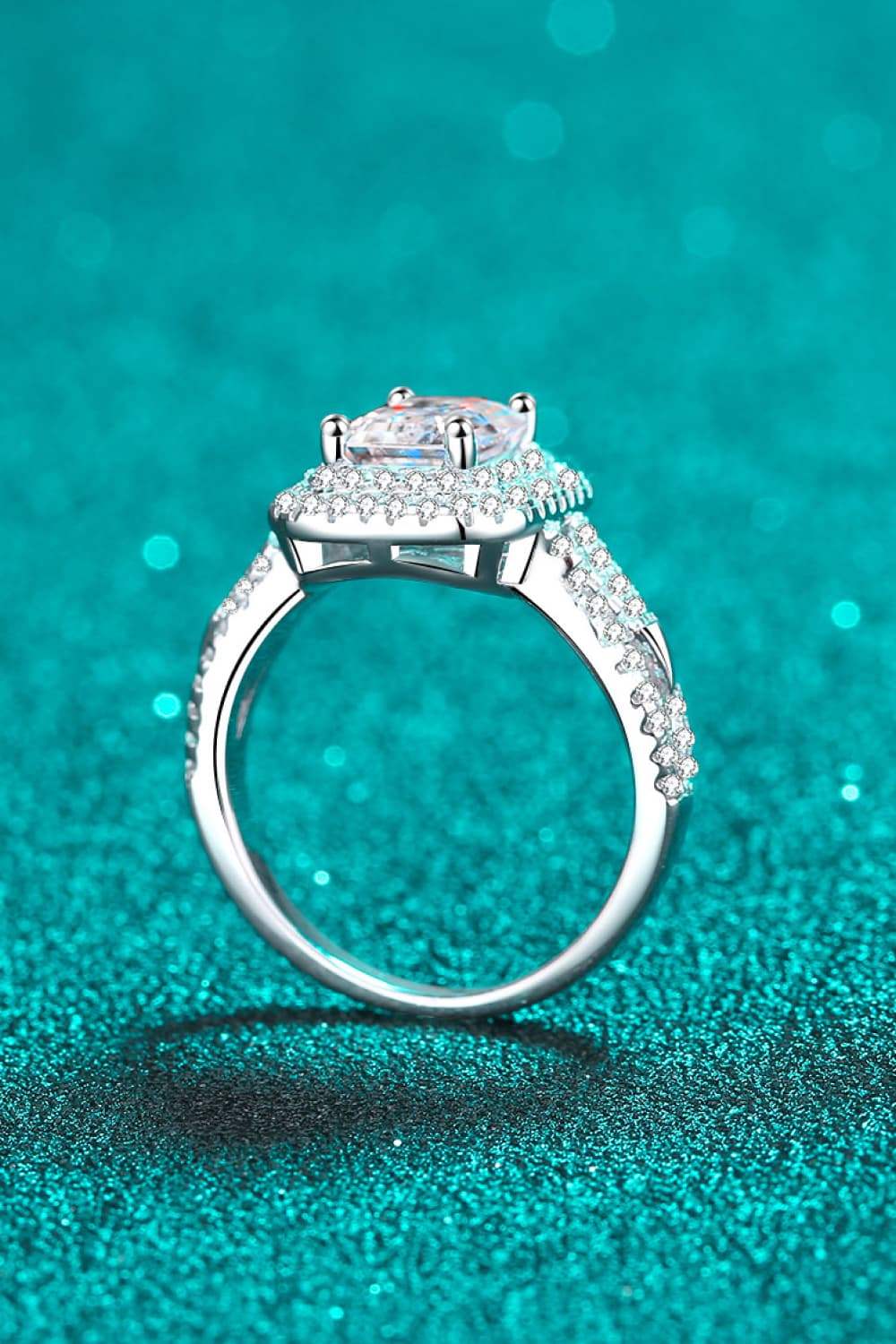 Can't Stop Your Shine 2 Carat Moissanite Ring Moissanite - Tophatter Daily Deals