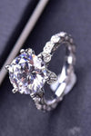 5 Carat Moissanite Heart 925 Sterling Silver Ring Moissanite - Tophatter Daily Deals