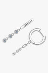 Moissanite Decor 925 Sterling Silver Earrings Moissanite - Tophatter Daily Deals