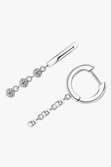 Moissanite Decor 925 Sterling Silver Earrings Moissanite - Tophatter Daily Deals
